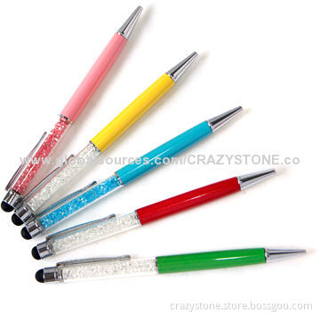Crystal touch pen for smartphone